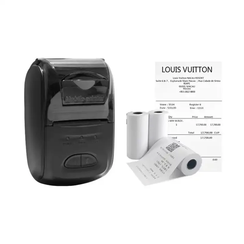 

Handheld Mini 58mm Thermal Receipt Printer Inkless Retail Catering Takeout Home Photo Wireless Bluetooth Printer