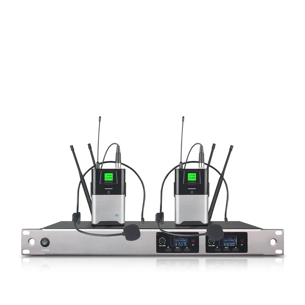 ATC220 Professional Dual Channel Wireless Lavalier Flip Collar Microphone System With Outstanding Outdoor Performance