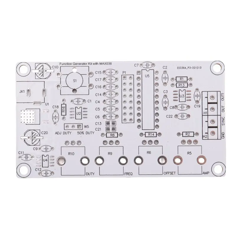 Leading-MAX038 Signal Generator DIY Kit 1Hz-20Mhz Function Generator High-Speed Op-Amp Generator Sine/Rectangular/Sawtooth view 2