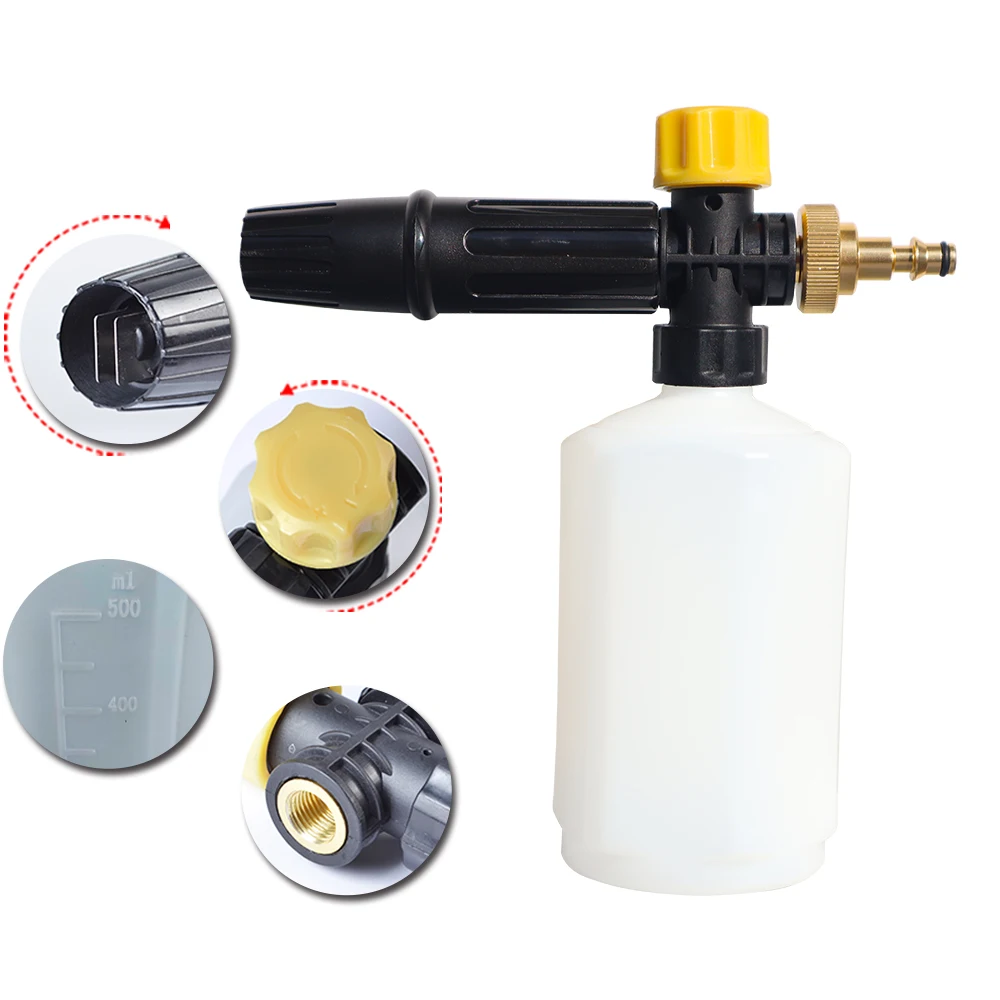 High Pressure Soap Foamer Snow foam lance car clean foam wash nozzle foam maker for Lavor Vax Bauker Lavorwash Pressure Washer