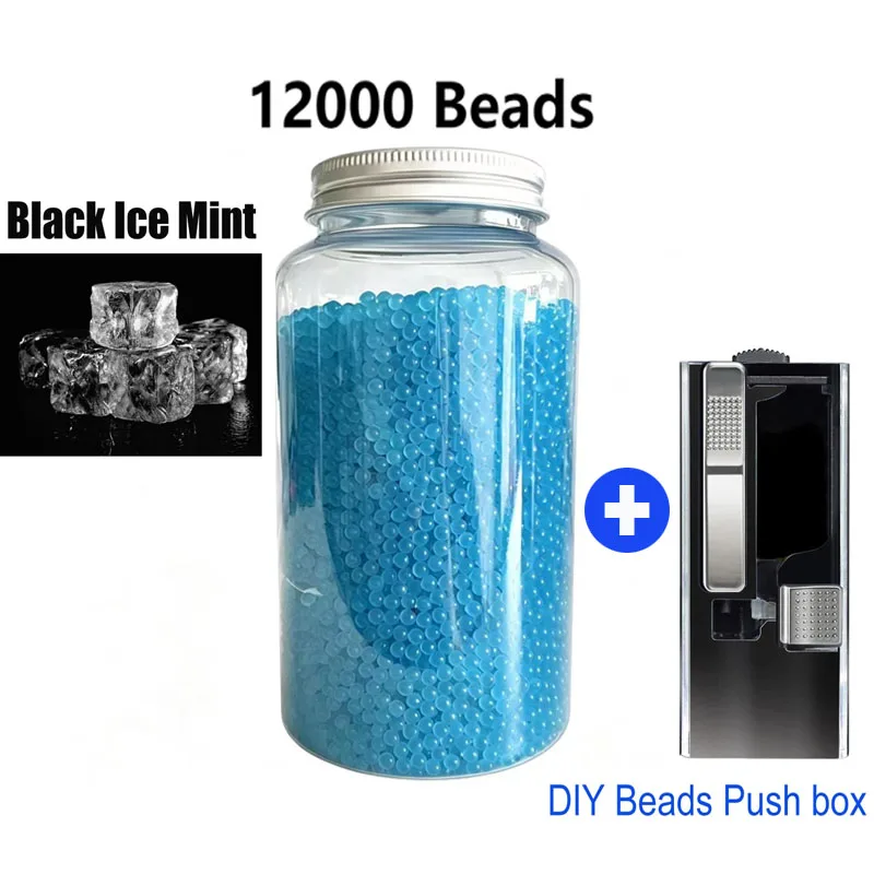 12000 Beads Smoking Menthol flavours Capsules Pops with Push machine box Pusher Cigarette Fruit Mint mix Black ice Burst Balls