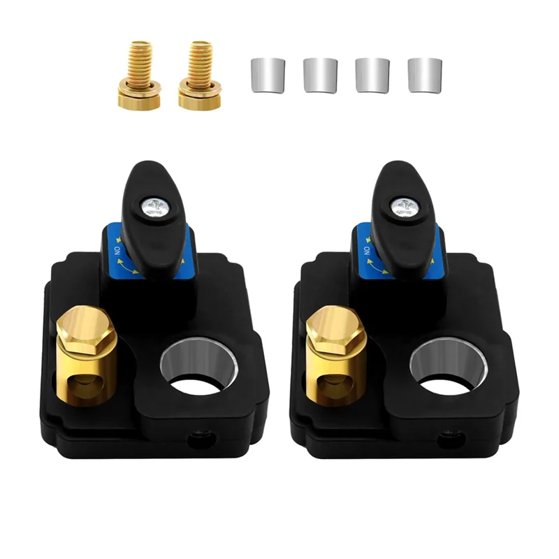 

2Pcs Car Battery Disconnect Switch 12V 24V, Boat Marine Battery Switch Cut Off Shut Off Kill Quick Disconnect Switches
