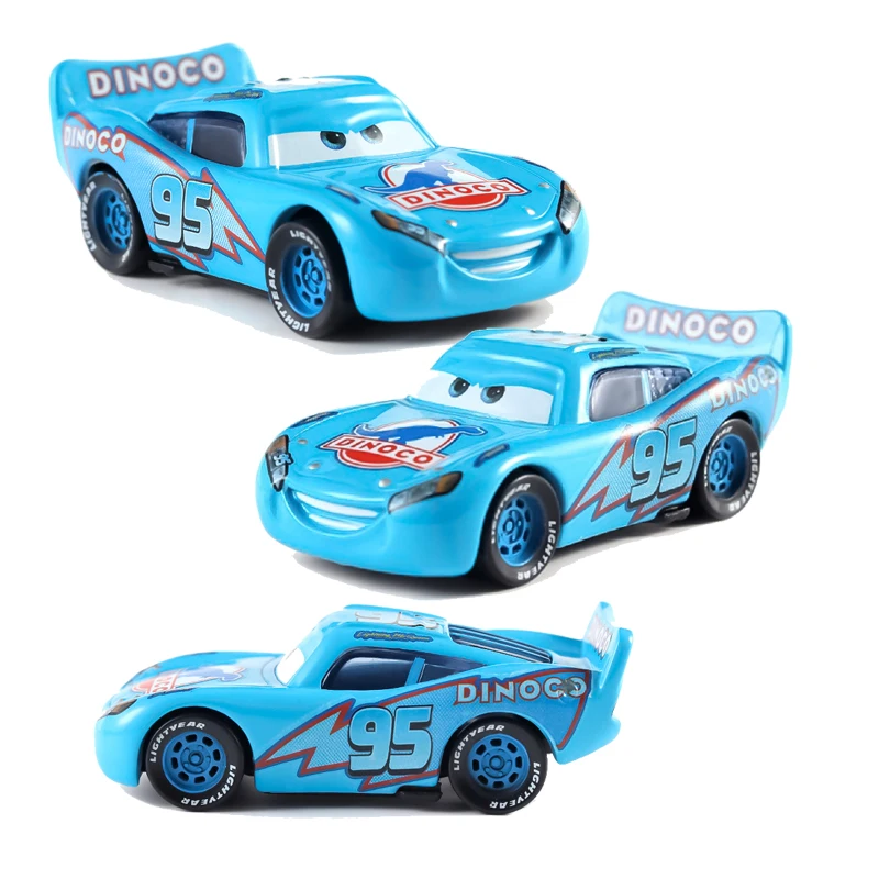 Pixar Cars 2 3 Blue Lightning McQueen Mater Jackson Storm Ramirez 1:55 Diecast Vehicle Metal Boy Kids Toys Christmas Gift