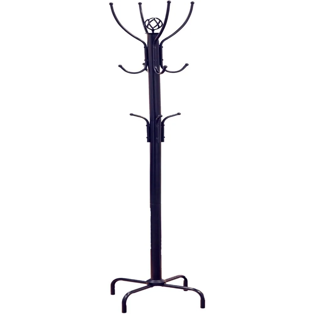 

Frenchi Home Furnishing CR002 Coat Rack, 12 Hook, Black