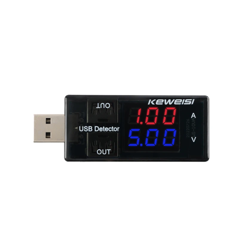 KWS-10VA Dual USB corrente tensione di carica rilevatore Tester batteria voltmetro robusto amperometro caricabatterie Tester