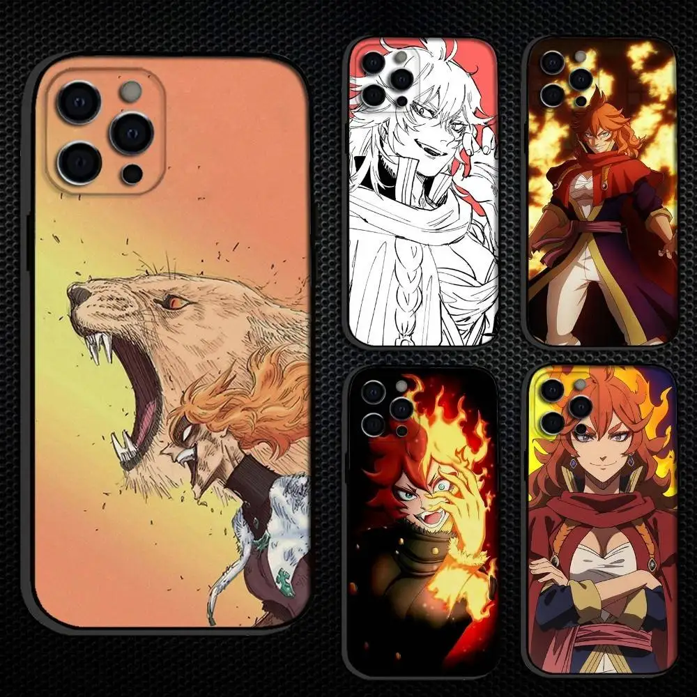 

M-Mereoleona Anime V-Vermillion Phone Case For iPhone 16,15,14,13,12,11 Plus,Pro Max, Others Soft Black Cover