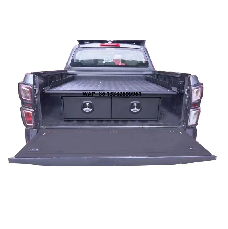 

2025 New Aluminum Powder Coated Drawer for Pickup Truck New Aluminum Truck Drawer Tray Integrated Magic Box