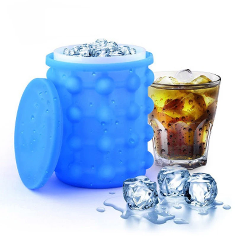 1pc-Silicone Ice Cube Maker Portable Bucket Wine Ice Cooler Beer Cabinet Space Saving Kitchen Tools Drinking Whiskey Freeze