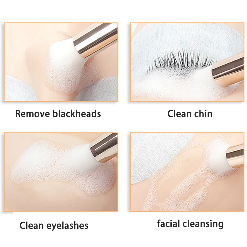 Eyelash Cleaning Brush Lash Extension Applicator Crystal Microbrush Eyebrow Lashes Shampoo Brushes Nose Pore Cleansing Tools