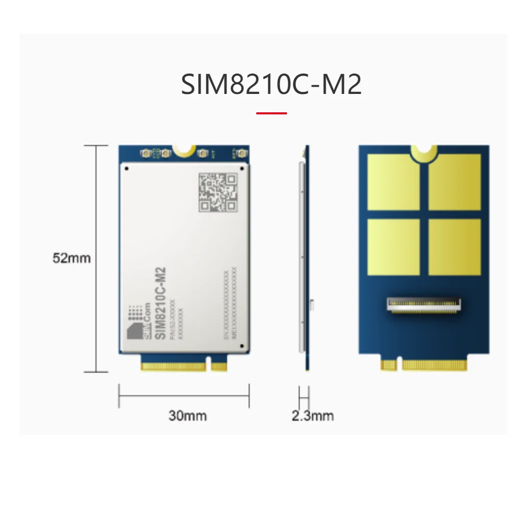 SIMCOM SIM8210C-M2 Multi-Band 5G NR/LTE-FDD/LTE-TDD  module compatible with SIM7912G/SIM8200X-M2  series modules
