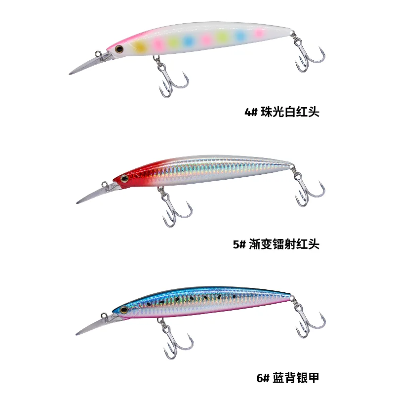 EWE 14 سنتيمتر 31 جرام وحشية الروح بعيدا يلقي المياه العائمة مينو الصيد البحري التصيد لويا البحر باس الحصان القرش الطعم الكبير