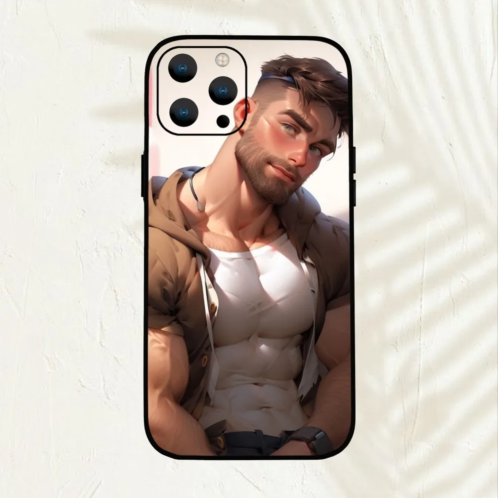 Sexy Muscle lan Tempting Art Gay Fitness  Phone Case  For Samsung Galaxy S24 S23 S22 S21 S20 Ultra Plus S20FE FE Cover