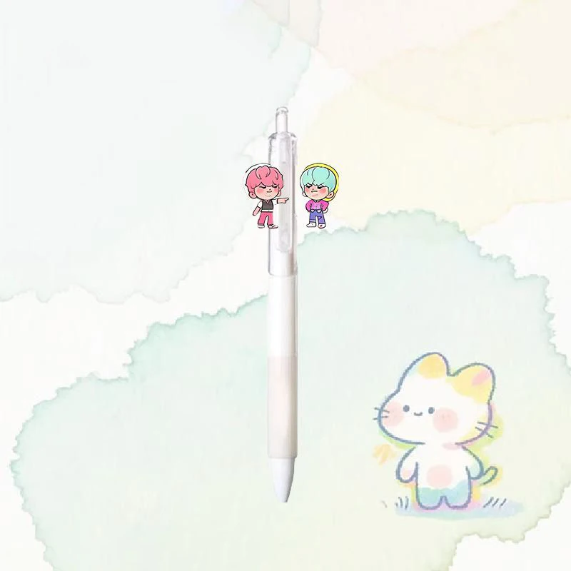 القلم ل K-Pop الأسود شيطان الصيادين 0.5 مللي متر القلم طالب تأخذ امتحان رسم لعبة أنيمي الكرتون الشكل القرطاسية دراسة لوازم الاطفال هدية #6