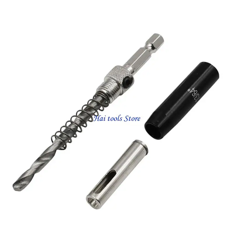 

X37E 8pcs Centering Change Hinge Drill Bits 5/64” 7/64” 9/64”11/64”1/4” 13/64”