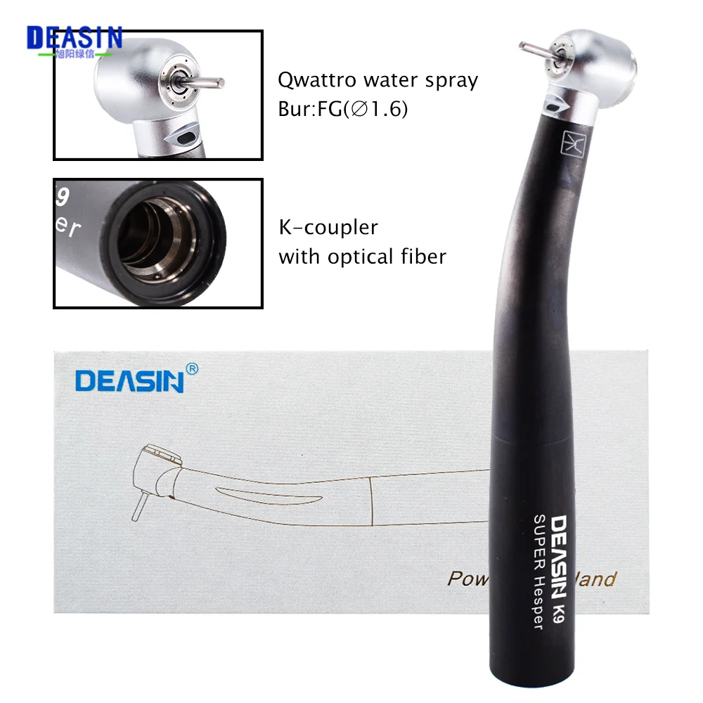 Dental K9 Fiber Optic Handpiece High speed Air Turbine Ceramic Bearing Torque Head Compatible With KaVo Connectors Dentist Tool