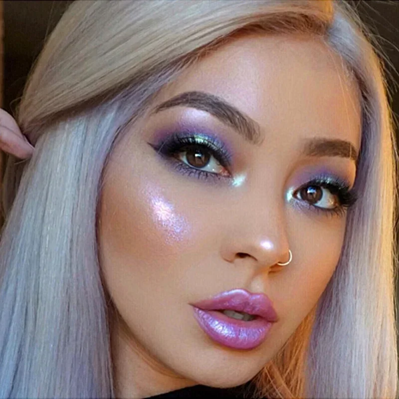 Holographic Laser Lip Gloss Waterproof Lasting Moisturizing Crystal Glow Glitter Mermaid Nude Polarized Liquid Lipstick Makeup