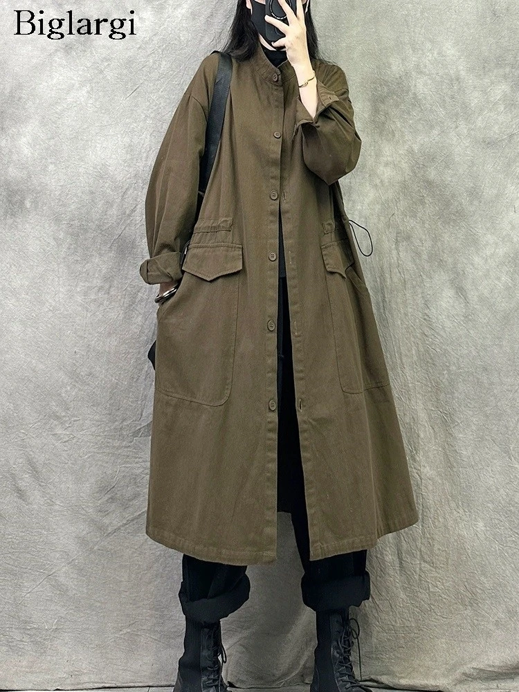 

Oversized Autumn Long Shirts Coat Women Loose Casual Fashion Ladies Shirts Jackets Long Sleeve Woman Coats