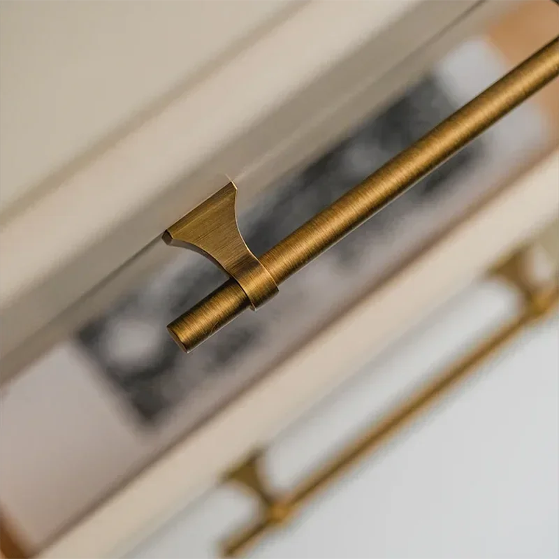 Antique Brass Cabinet Knobs Door Handles Retro Drawer Cupboard Pulls Furniture Handles for Kitchen Home Distressed Vintage