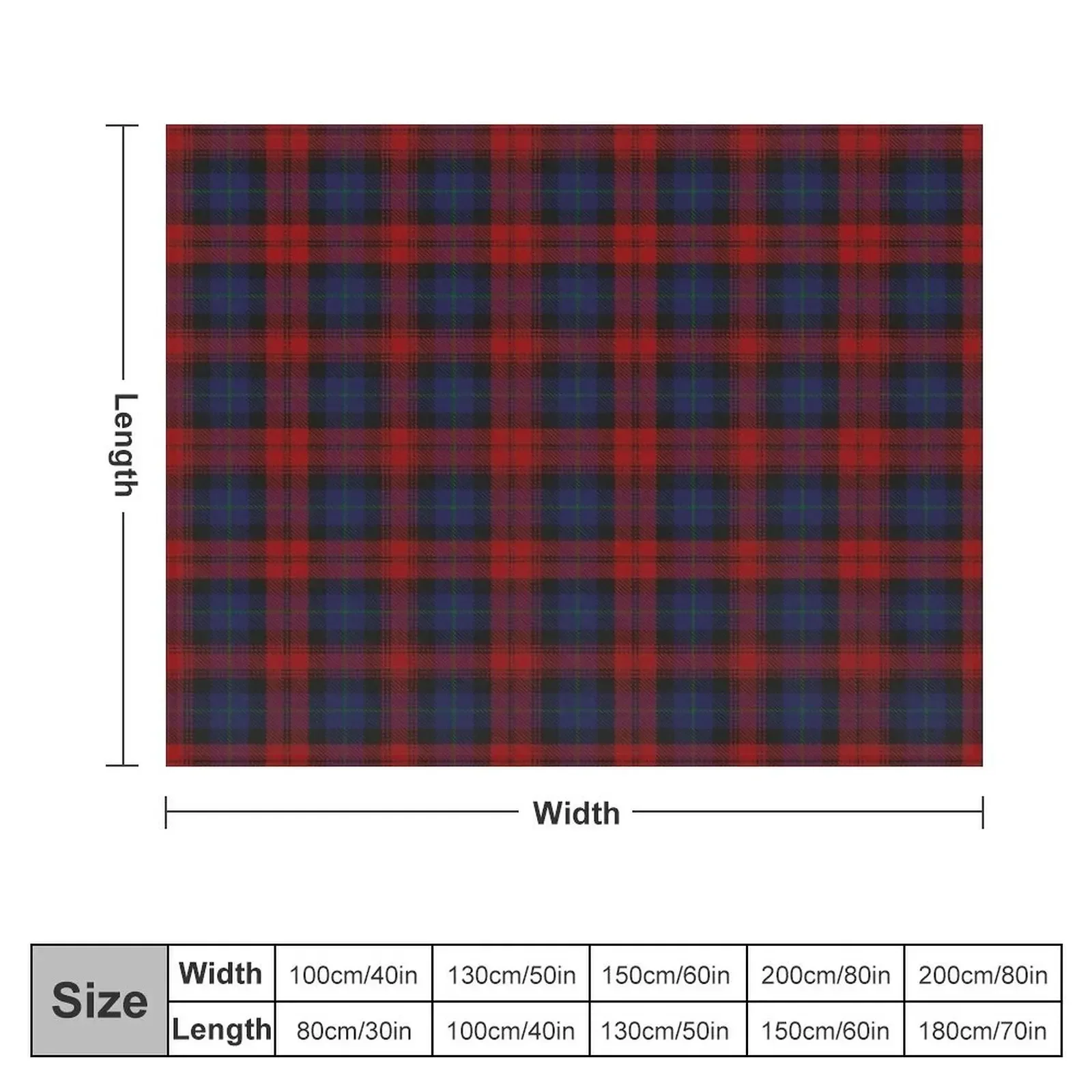 MacLachlan Tartan Throw Blanket Multi-Purpose Picnic christmas decoration warm for winter Blankets