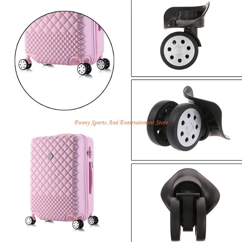 

C4DE 4PCS Luggage 360 Wheel Replacement Suitcase Caster Repair Accessory
