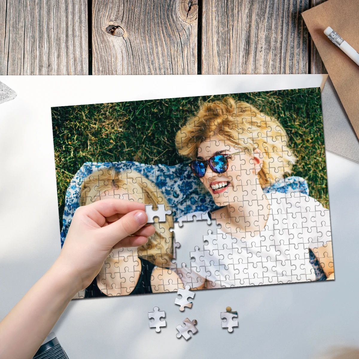 35/300/500/1039 قطعة شخصية مخصصة صور لغز صديق DIY بها بنفسك صور لغز صورة شخصية هدية عيد ميلاد تذكار خاص #1