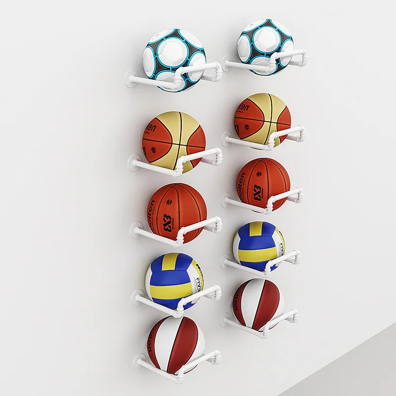 

Sale! Simple Wall Hanging Yoga Mat Storage Rack Gym Football Shelf Home Kindergarten Basketball Display Stand