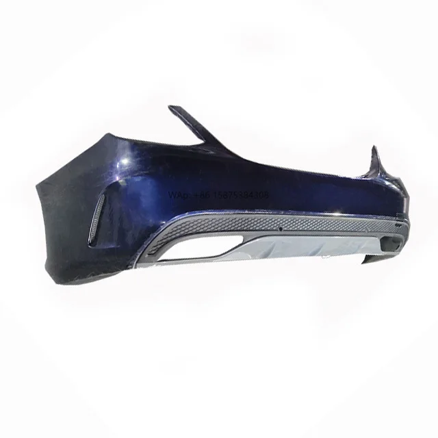 

For C-Class W205 Sports Model Rear Bumper Assembly, the Rear Diffuser, and the Car's Rear Bumper.