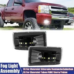 A Pair of Fog Lights Assembly Auto LED Fog Lights Fit For Chevrolet Silverado / Avalanche / Suburban / Tahoe / GMC Sierra/Yukon