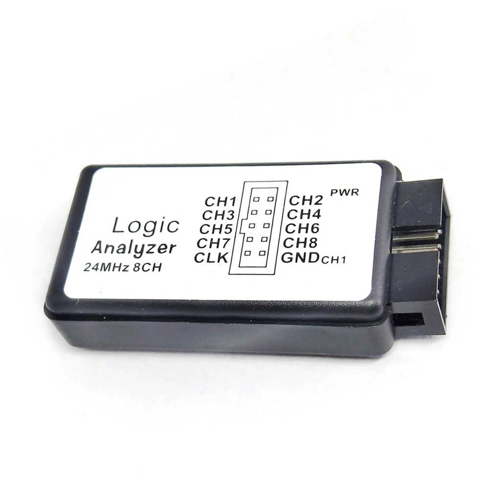 USB Logic Analyzer 24M 8CH Microcontroller ARM FPGA Debug Tool 24MHz 16MHz 12MHz 8MHz 4MHz 2MHz Logic Analyzer