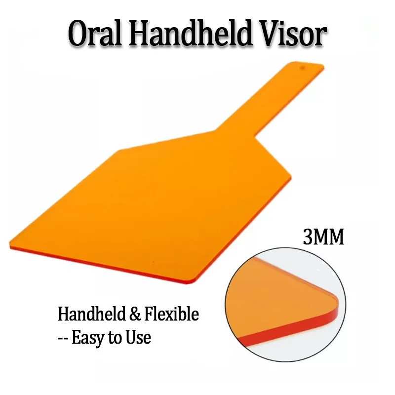

Защитная пластина для глаз при работе с стоматологическим светом, фильтр для света от фотополимеризационной лампы, защитный экран для рук