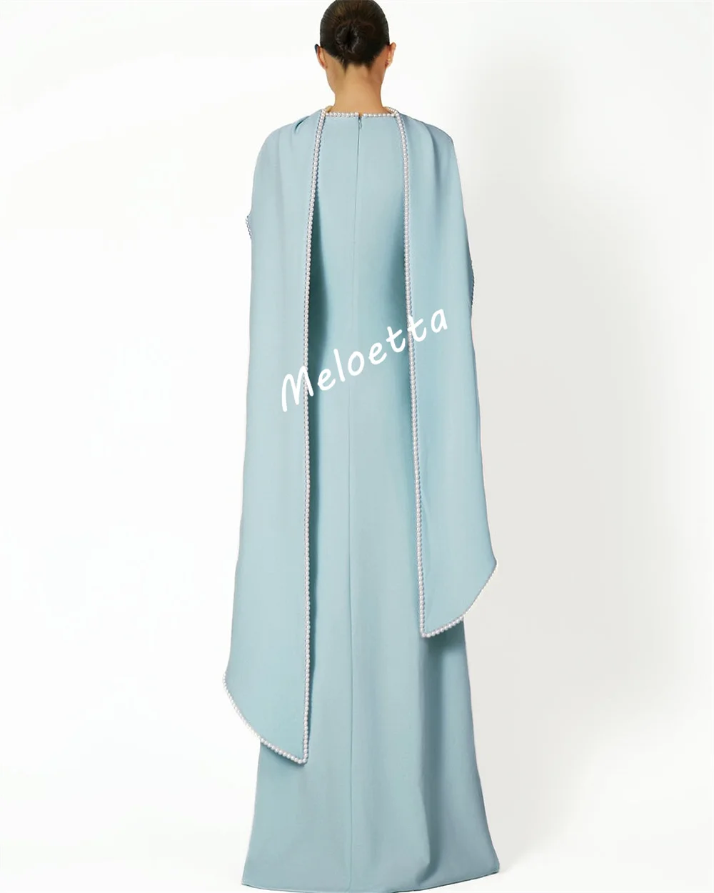 Personalizado glitter beading mangas compridas a linha vestidos longos vestidos de noite femininos sob medida ocasião baile de formatura elegante vestido de festa