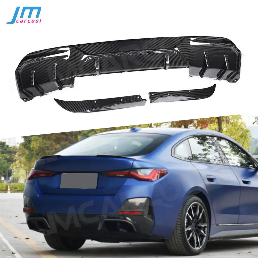 

Rear Bumper Lip Diffuser Side Splitters Canards For BMW 4 Series I4 Electric Sedan M50 eDrive40 Tuning 2021+ Car Styling