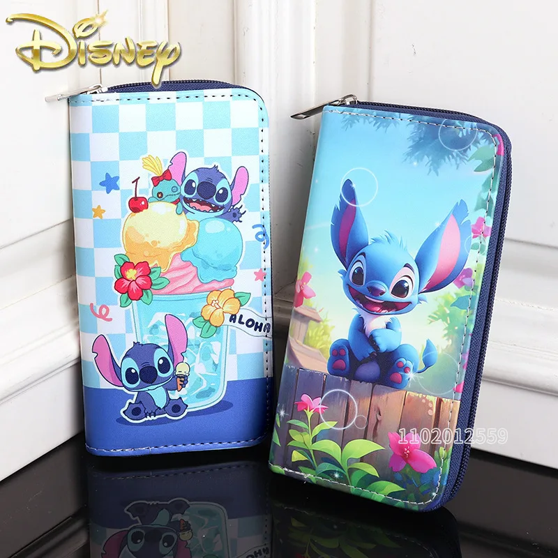

Disney Stitch New Wallet Luxury Brand Cartoon Women's Wallet Fashion Trend Children's Wallet Large Capacity Multi-card Slot