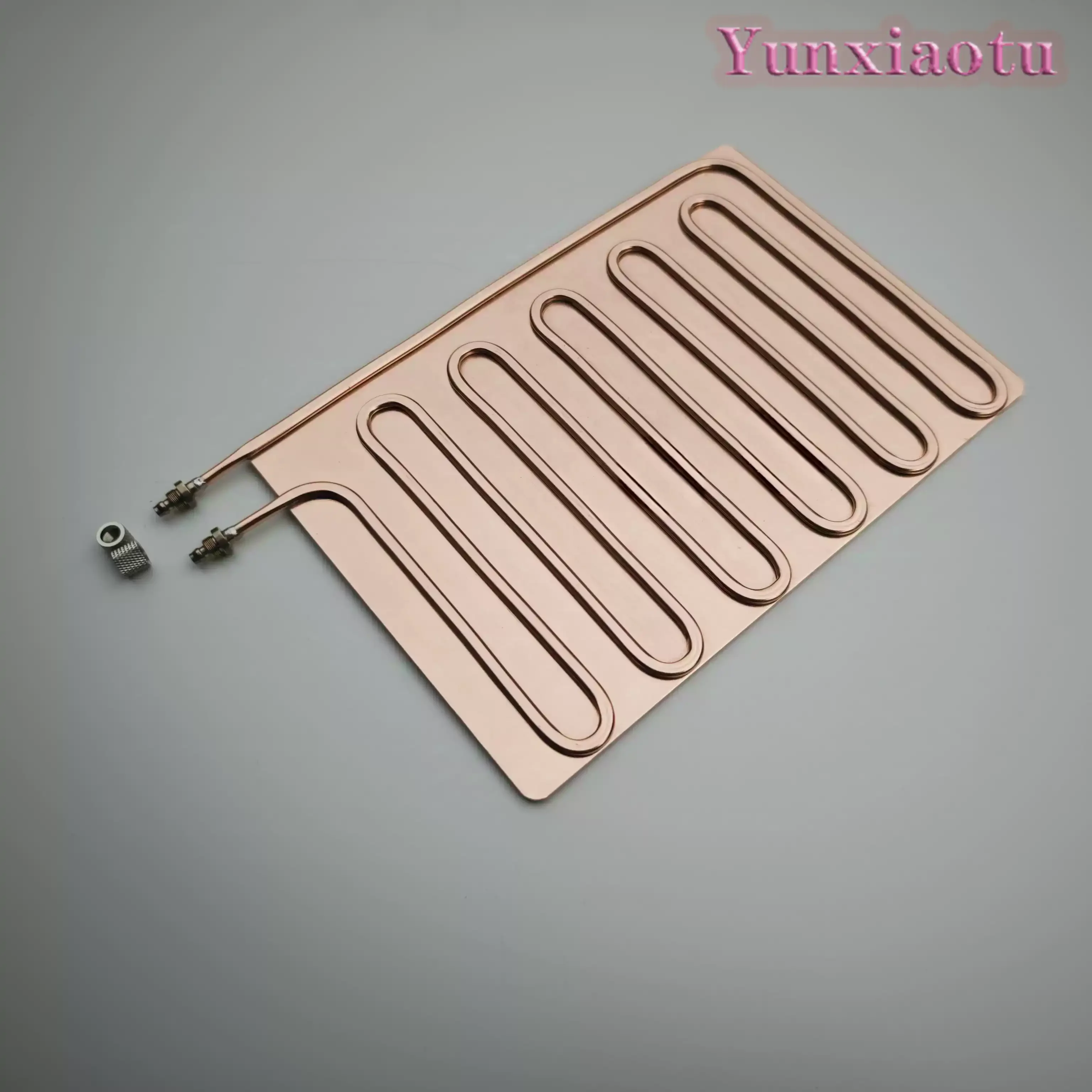 

Tablet phone copper heat dissipation water cooling sheet semiconductor liquid DIY water cooling