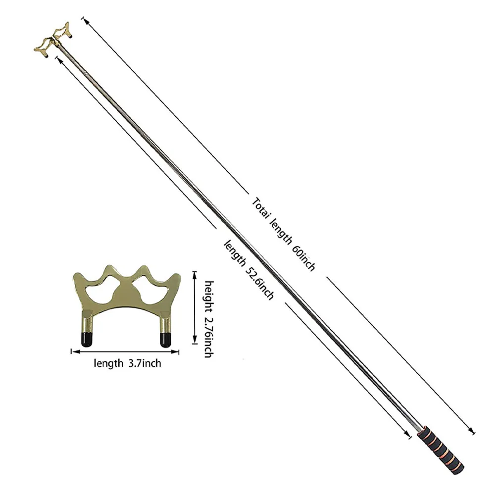 Telescopic Billiard Cue Bridge Adjustable Metal Pool Stick Holder Non Slip Base for Pool Snooker Accessories
