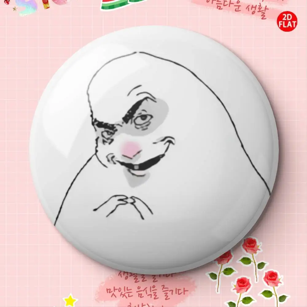 2D Flat Classic Fashion Badge Pin Brooch for Jeans Clothes Backpack Hat Collectible Gift for Festival Event Gathering S