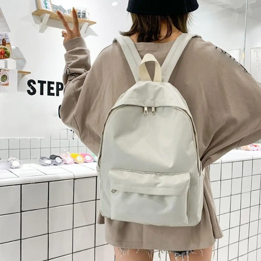 Schult asche weibliche japanische Abteilung einfache Campus Taschen Freizeit version Rucksack Stil College-Studenten Rucksack ins koreanische h6u7