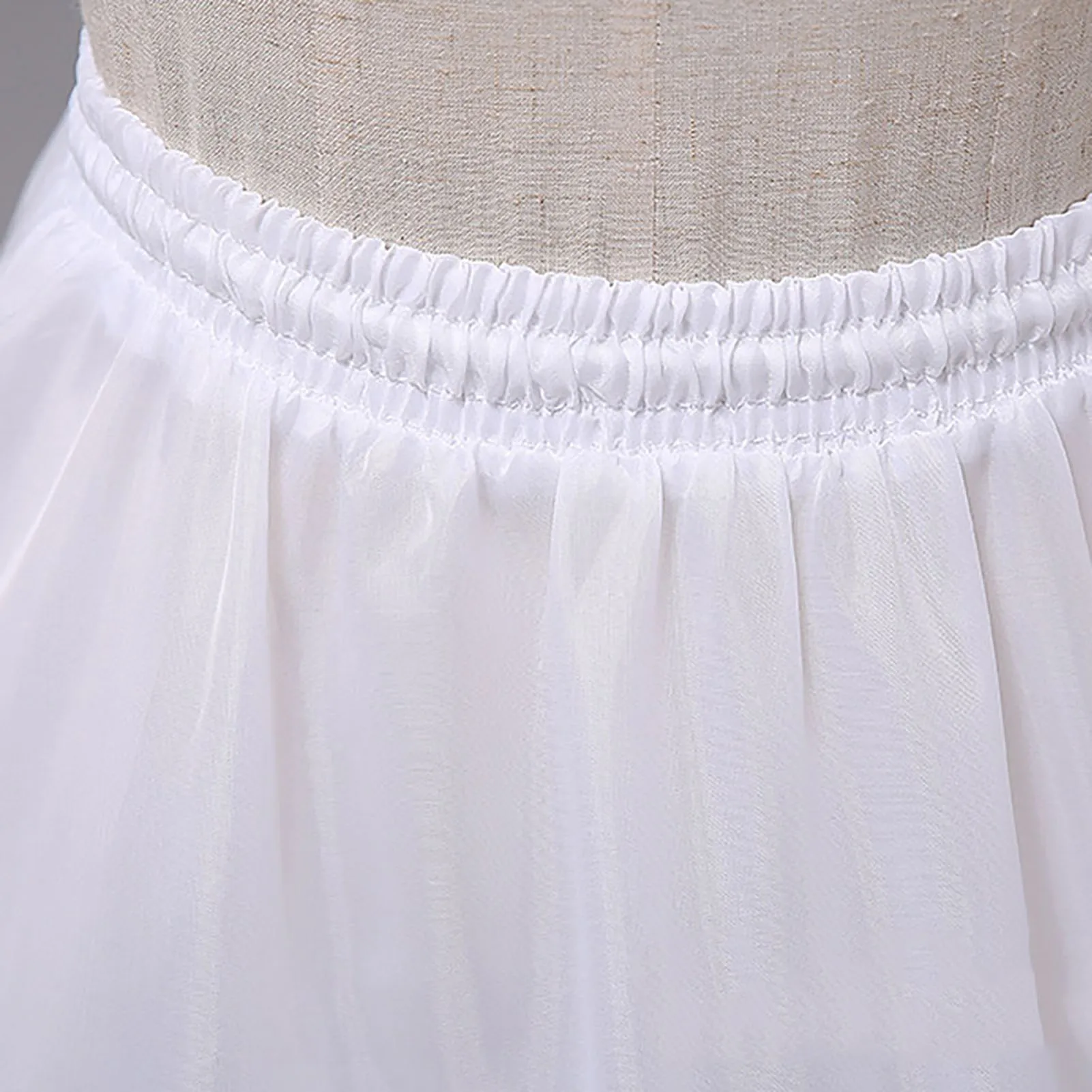 4겹 크리놀린 페티코트 웨딩 드레스 언더스커트 플러스 사이즈 발목 길이 신부 스커트 코스프레 의상용