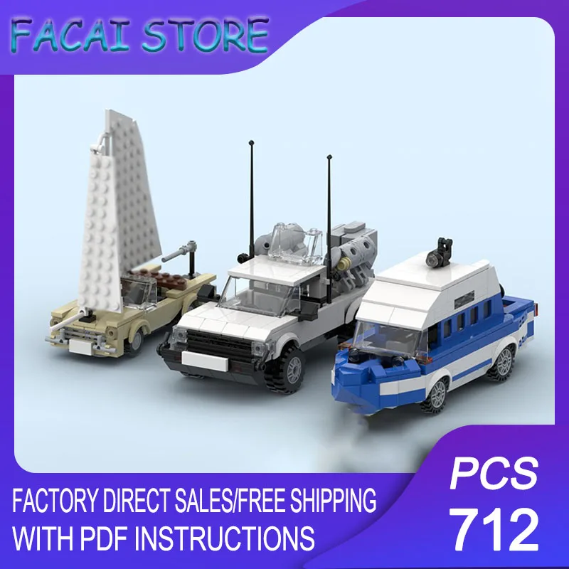 

Champion Speed Cars Moc Building Bricks Modular Amphibious Cars 2 Model Technology Blocks Christmas DIY Toy Construction Gifts
