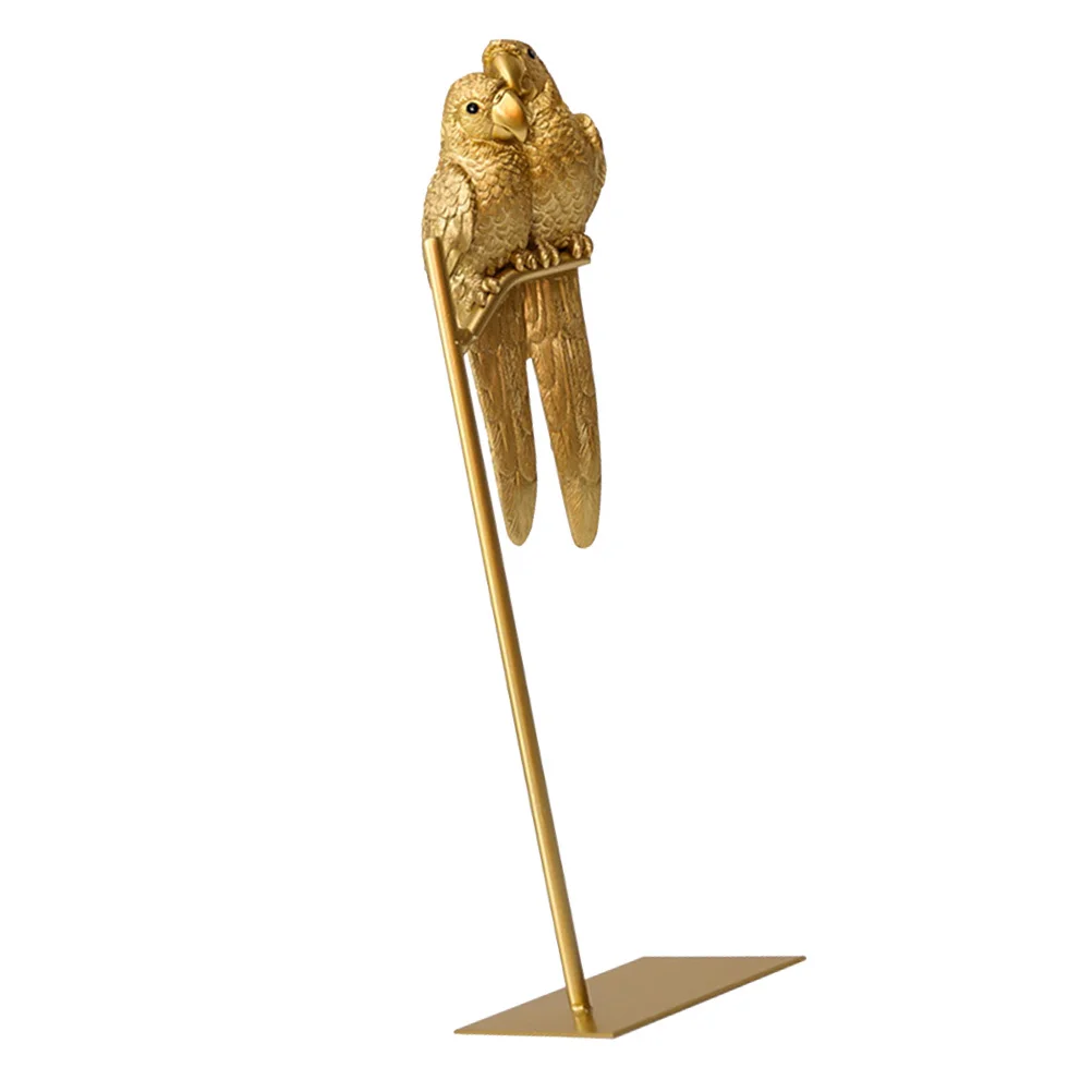 

Decorations Parrots for Couple Figurine Statue Artificial Ornaments Figurines Tabletop