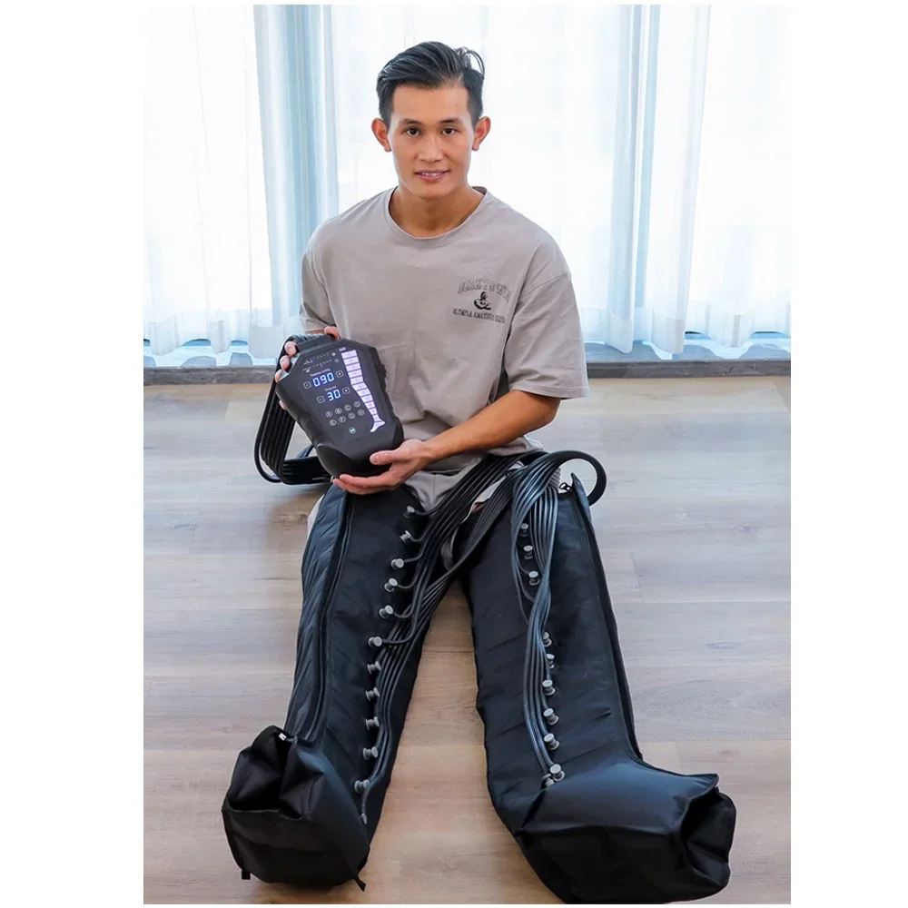 New arrivals rechargeable sports recovery boots with best 12-chamber compression massage therapy for elite athletes pain relief