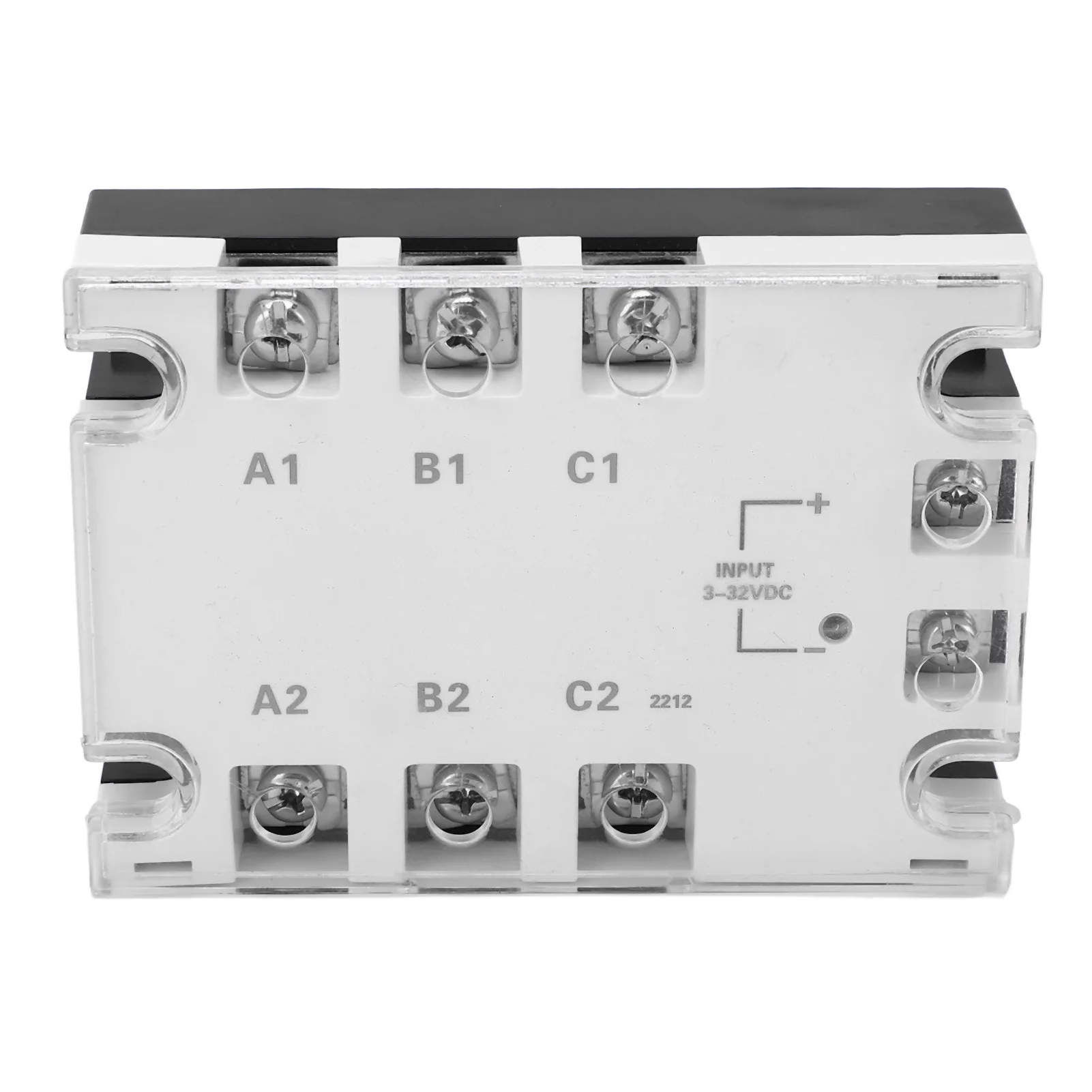 3 Phase SSR 3 Phase  State Relay White Noiseless Anti Shock Reliable DC to AC  State Relay 3‑32VDC 24‑480VAC Relay