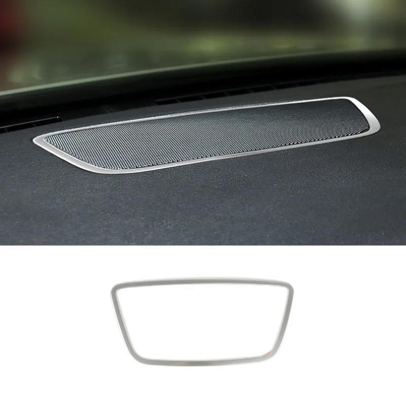 

For BMW X3 X4 F25 F26 2014-2017 Car Accessories Center Console Dashboard Speaker Cover Sticker Audio Frame Strip Interior Decals
