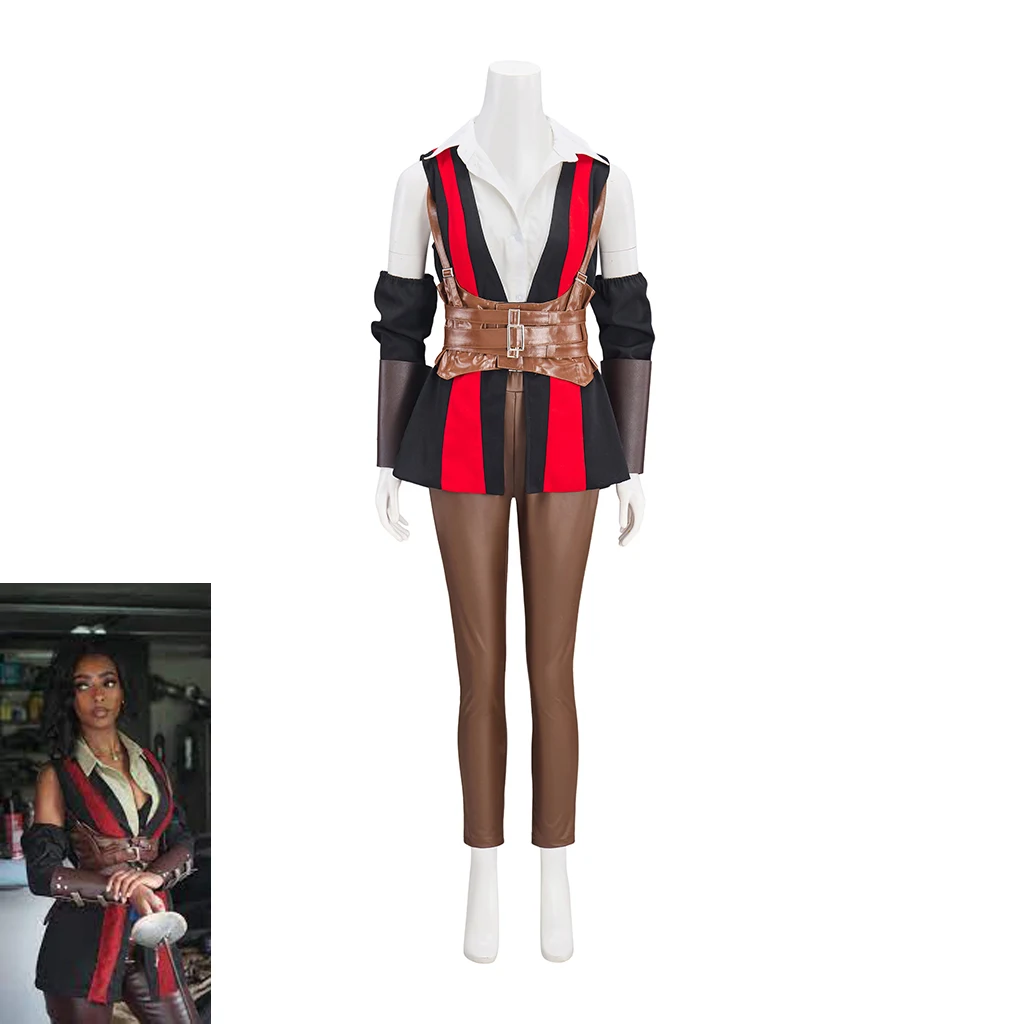 

Female Wyll Cosplay Costume Outfits Women's Blade of Frontiers Wyll Ravengard Battle Uniform Set Fantasia Halloween Party Suit