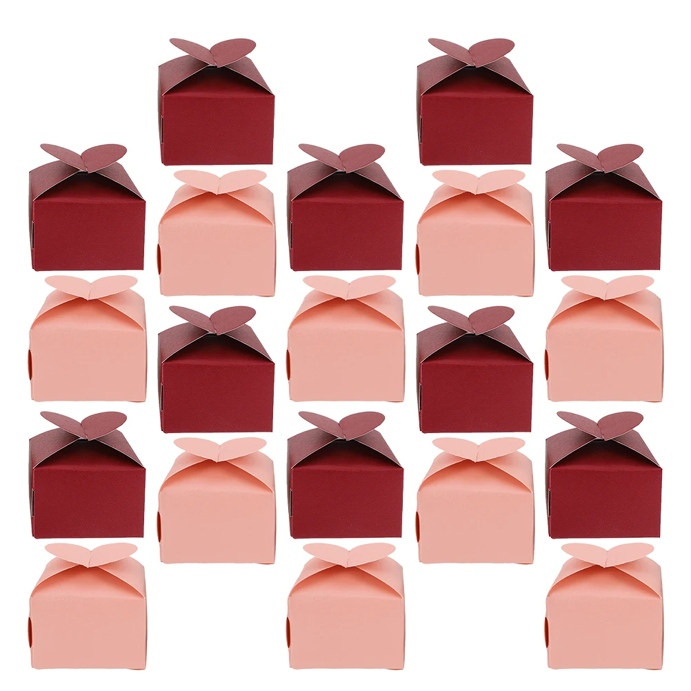 

100 Pcs Shaped Pearl Paper Boxes Paper Square Boxes Wedding Favors Cookies Macaron Packaging Valentine Gifts