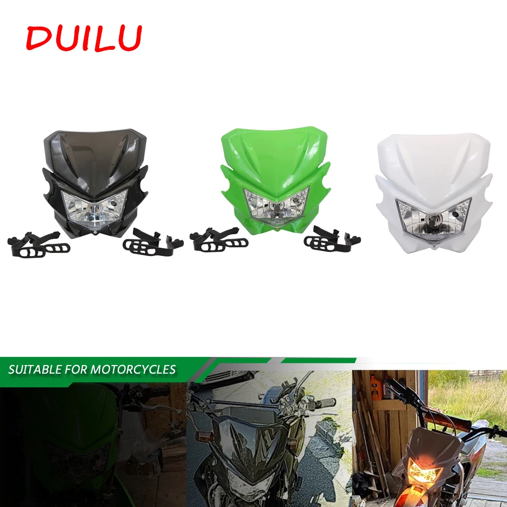 Faro Delantero para Motocicleta Kawasaki KX250F KX250 KLX 450R KLX125 KLX150 KLX300R KLX110 KX450F KX250F KDX200