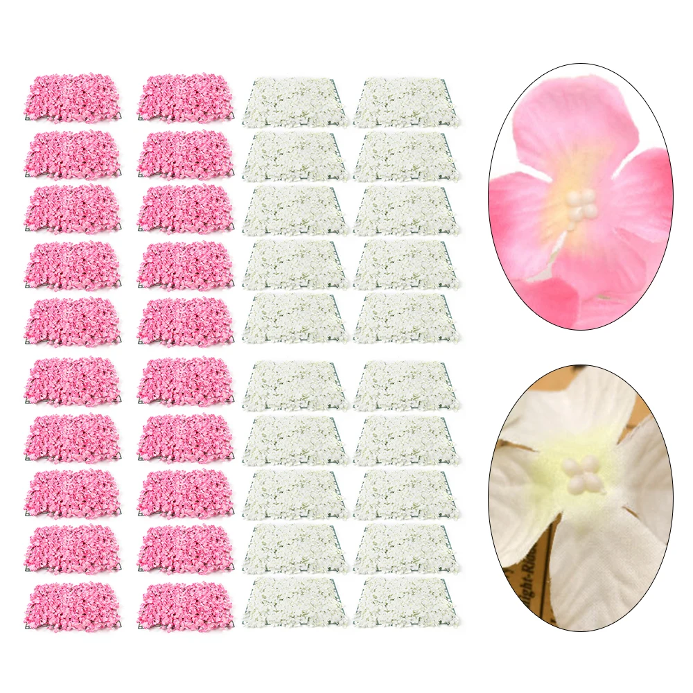 10/20 pcs Flower Panels Artificial Flower Wall Panel, for Wedding Decoration Flower Wall BabyShow Christmas Home Backdrop Decor