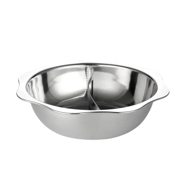 

304 Stainless Steel Hot Pot Set for Home and Commercial Use with Induction Cooker Gas Yin and Yang Hot Pot 훠궈냄비 Hot Pot Pan