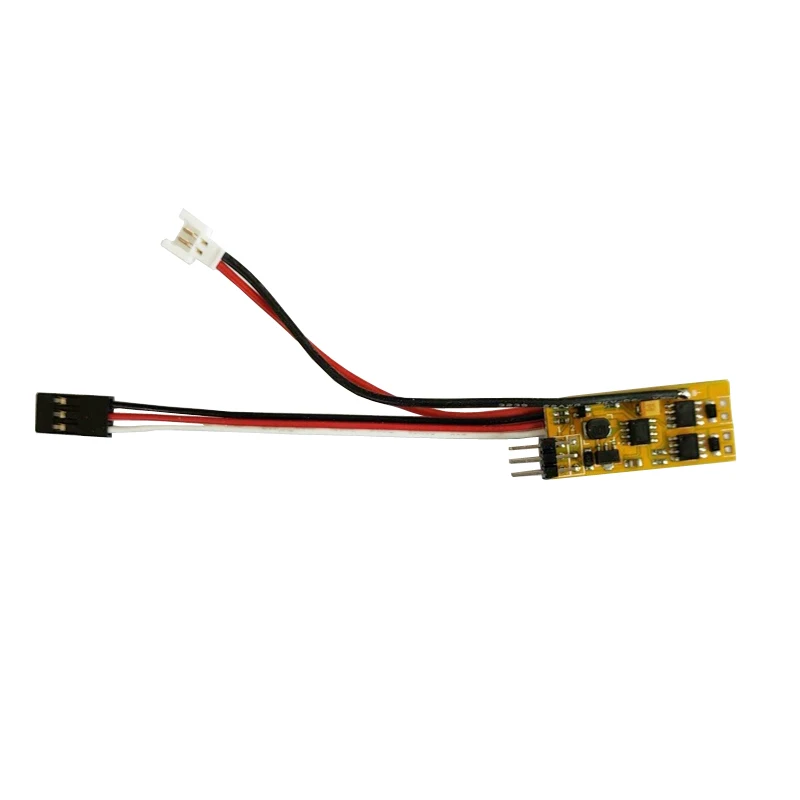 1PCS 1S 3V-6V SBUS/PPM Decoding ESC Dual Channel Mute Electronic Speed Control 6Ax2 with 2 Servo Ports for FPV RC Model Airplane