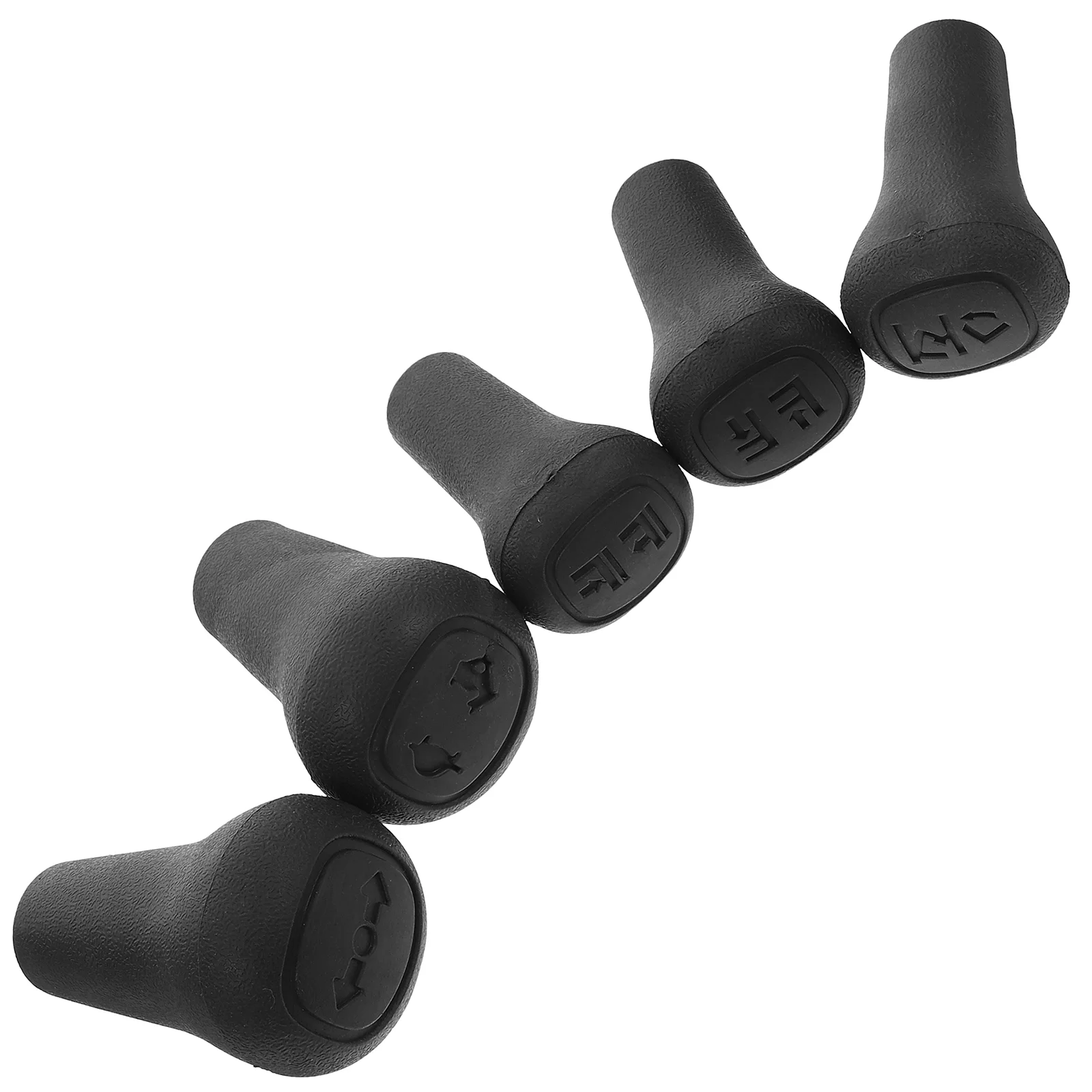 5 Pcs Forklift Accessories Shift Knob Replacement Manual Knobs Accessory Black Lever Grip